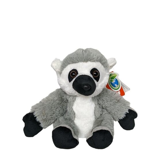 Wild Republic Ring Tailed Lemur Primate Monkey Plush Stuffed Animal 2019 7" - Picture 1 of 8
